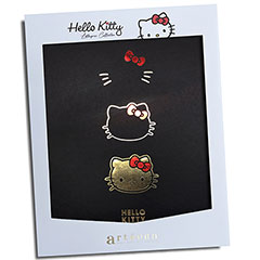 AT0016-Affiche de collection - 3 faces or - Hello Kitty