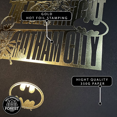 Affiche de collection - BATMAN GOTHAM CITY OR - Batman