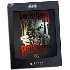 AT0023-Affiche de collection - JOKER ARKHAM ASYLUM OR - Batman