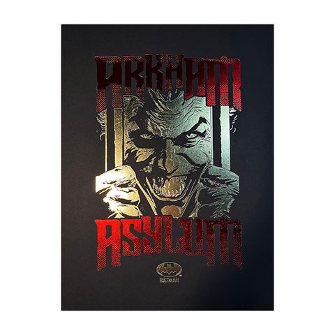 Affiche de collection - JOKER ARKHAM ASYLUM OR - Batman