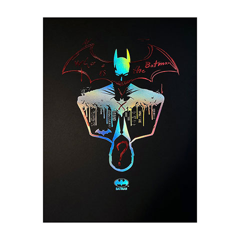 Affiche de collection - WHO IS THE BATMAN ? - Batman