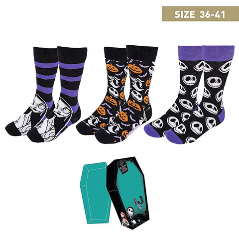 Set of 3 socks 36-41 - Nightmare Before Christmas