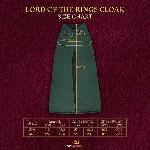 Hobbit cloak size S/M - Lord of the Rings