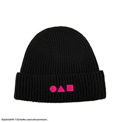 CR1345-Black Beanie - Squid Game