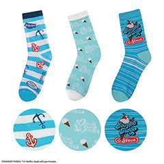 CR1680-Set 3 paires de chaussettes Scoops Ahoy - Stranger Things