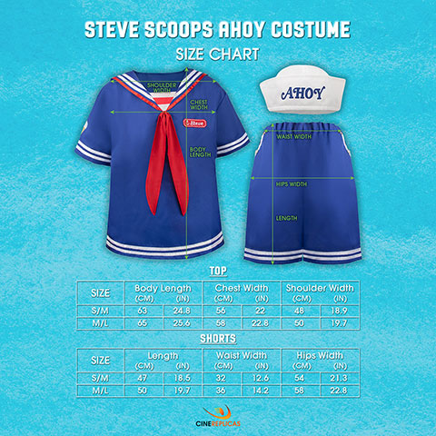 Costume Scoops Ahoy de Steve - Stranger Things