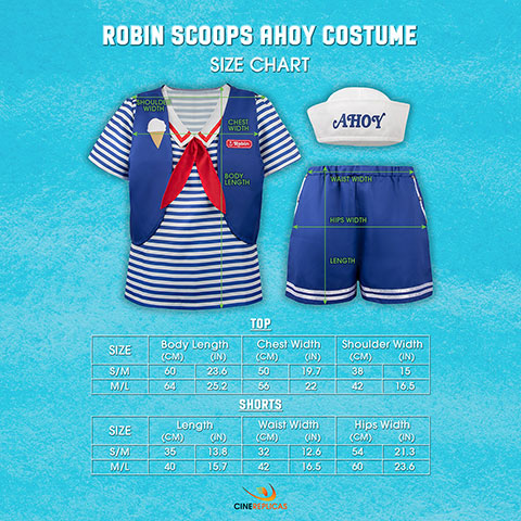 Disfraz de Scoops Ahoy de Robin - Stranger Things