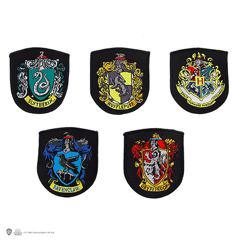 Harry Potter Aufnäher 5er-Pack Hauswappen