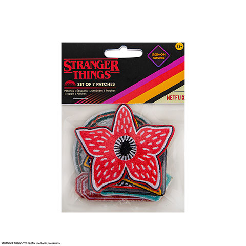 Set of 7 patches Hawkins - Stranger Things