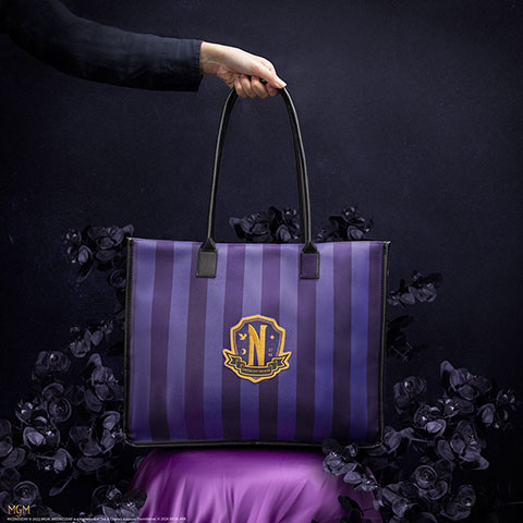 Shopping bag Nevermore Academy purple - Wednesday