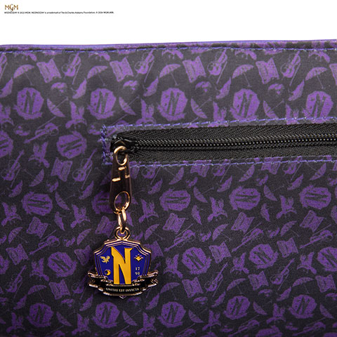 Shopping bag Nevermore Academy purple - Wednesday