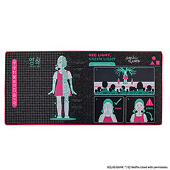 CR2542-Desk mat Young-Hee Blue Print - Squid Game