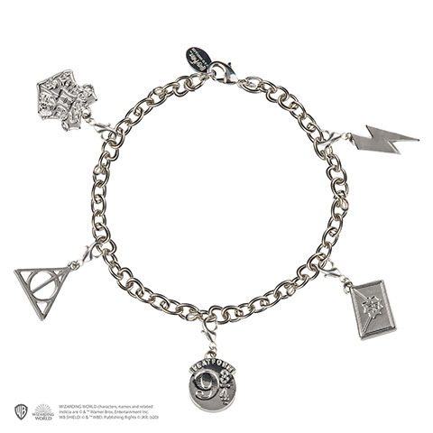 Charms-Armband mit 5 Anhängern - Harry Potter