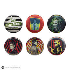 CR3240-Set de 6 badges - Beetlejuice