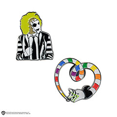 CR3241-Set 2 pin‘s Beetlejuice & Sandworm - Beetlejuice