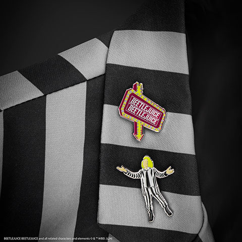 Set di due pins - Beetlejuice