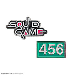 CR3244-Pin set of 2 Squid Game & 456 - Squid Game