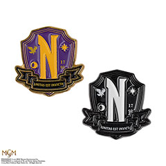 CR3270-Pin badge Nevermore Academy - Wednesday