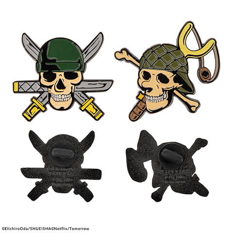 Set of 2 pin badges Zoro and Usopp - One Piece
