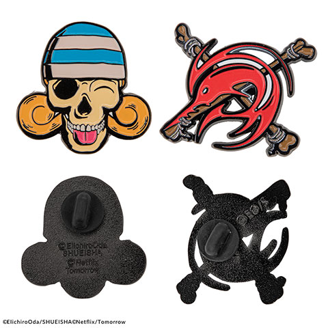 Set of 2 pin badges Nami and Arlong - One Piece