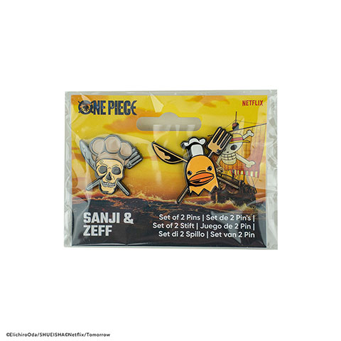 Set de 2 pins Sanji y Zeff - One Piece