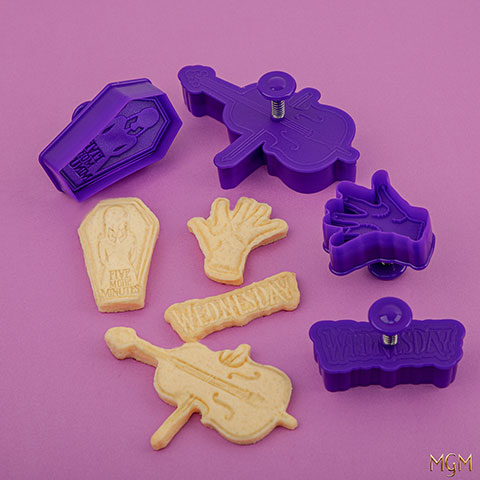 Set of 6 cookie cutters Wednesday Addams - Wednesday