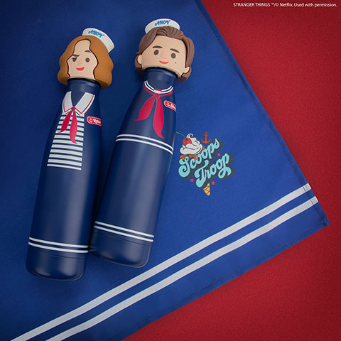 Steve Scoops Ahoy water bottle - Stranger Things