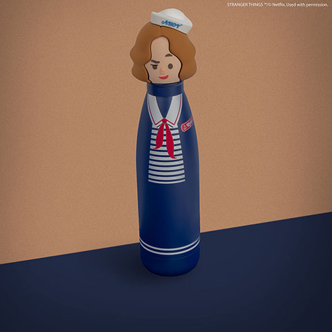 Robin Scoops Ahoy water bottle - Stranger Things