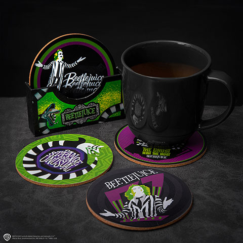 Set of 4 coasters - Beetlejuice