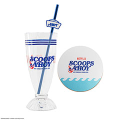 CR4284-Verre à milkshake et paille Scoops Ahoy - Stranger Things