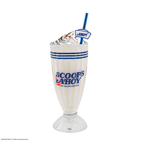 Verre à milkshake et paille Scoops Ahoy - Stranger Things