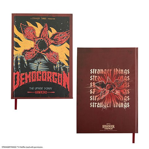 Hard cover notebook Demogoron - Stranger Things