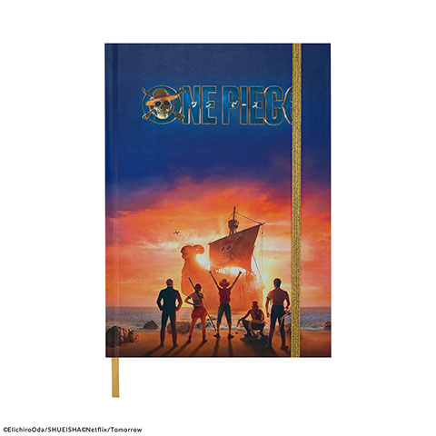 Hard cover notebook Sunset boat - One Piece