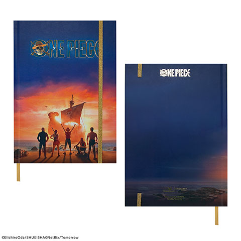 Hard cover notebook Sunset boat - One Piece