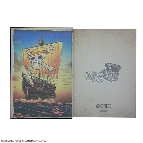 Hard cover notebook Sunset boat - One Piece