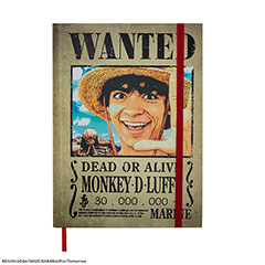 CR5191-Quaderno copertina rigida  Luffy Wanted - One Piece