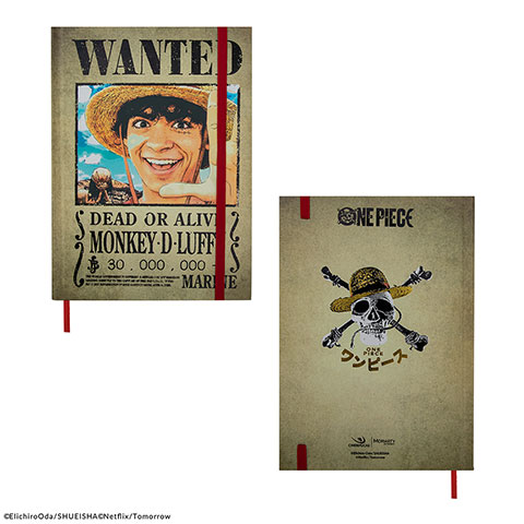 Hard cover notebook Luffy Wanted - One Piece