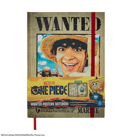 Quaderno copertina rigida  Luffy Wanted - One Piece