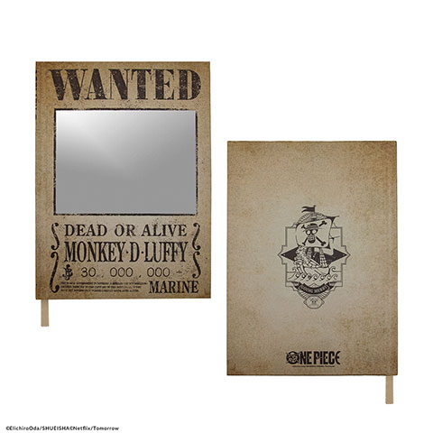 Hard cover notebook mirror Wanted - One Piece