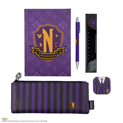 Stationery set Nevermore Academy - Wednesday