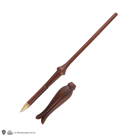 Stylo baguette Luna Lovegood et support - Harry Potter