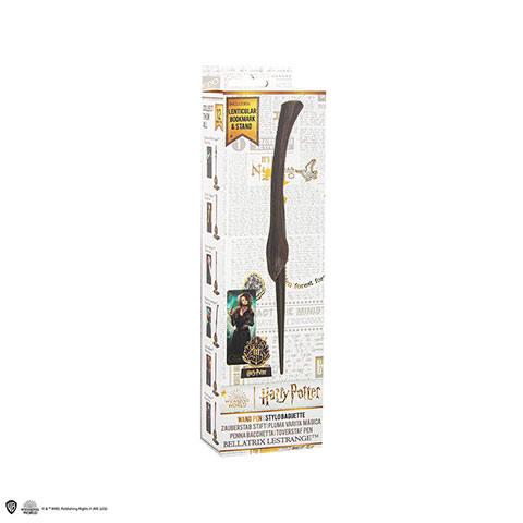 Stylo baguette & support & marque-page lenticulaire Bellatrix Lestrange - Harry Potter