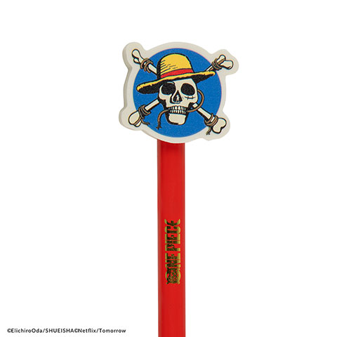 Lápiz y goma calavera de Luffy - One Piece