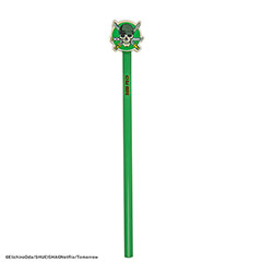 CR5492-Crayon et gomme Crâne de Zoro - One Piece