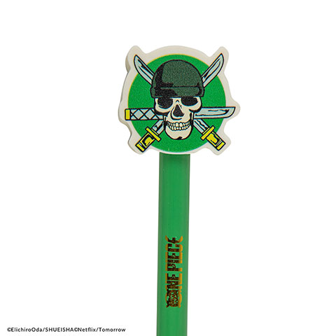 Pencil and eraser Zoro‘s skull - One Piece