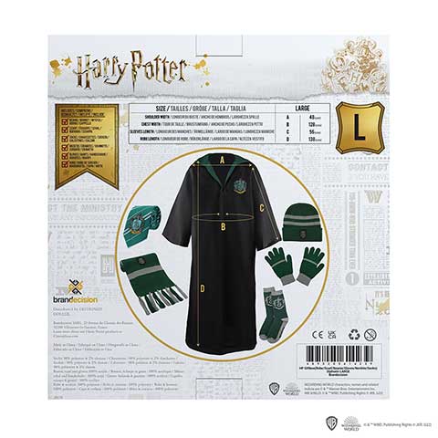 Pack de 6 piezas de ropa Slytherin - Harry Potter