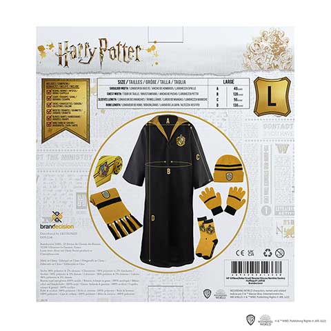 Hufflepuff 6-teiliges Kleidungspaket - Harry Potter