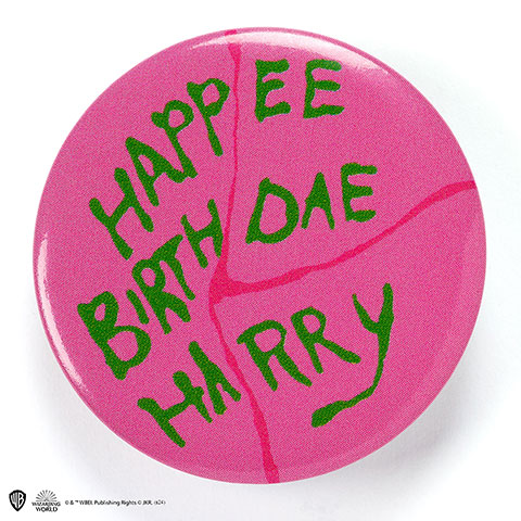 Badge Gâteau Happee Birthdae - Harry Potter