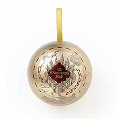 EHPCB0118-Christmas bauble Marauder’s map - Pin badge - Harry Potter
