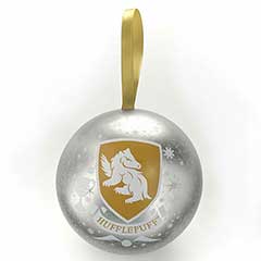 EHPCB0320-Christmas bauble Huffelpuff and Necklace - Harry Potter